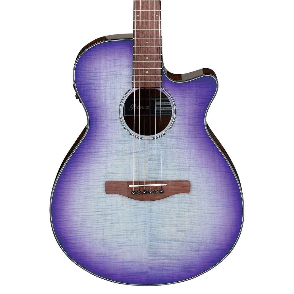 Ibanez - AEG70 Acoustic Guitar - Purple Iris Burst High Glo