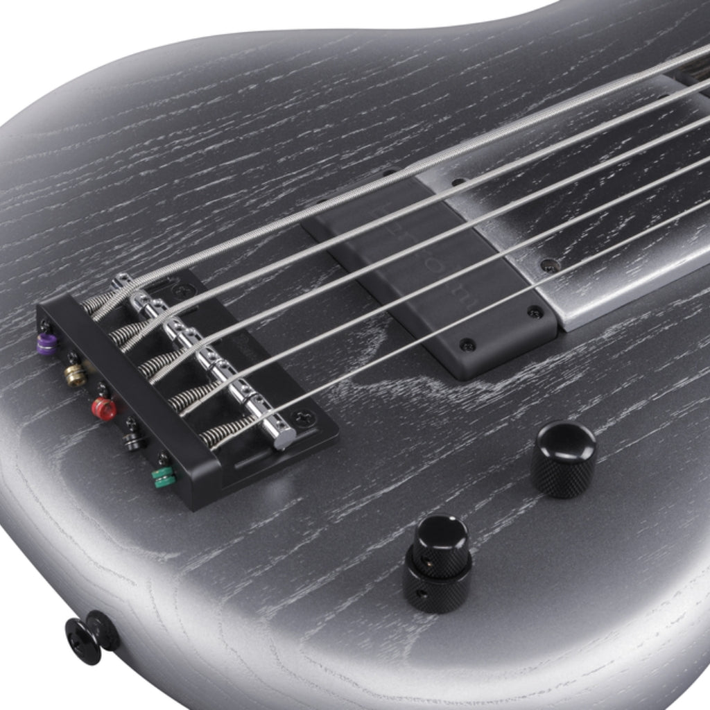 Ibanez - GWB25THSWF - 5 String Electric Bass Guitar Silver Wave Burst Flat