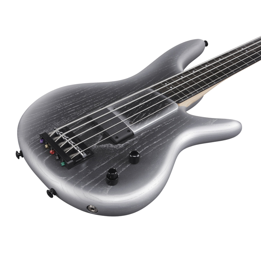 Ibanez - GWB25THSWF - 5 String Electric Bass Guitar Silver Wave Burst Flat