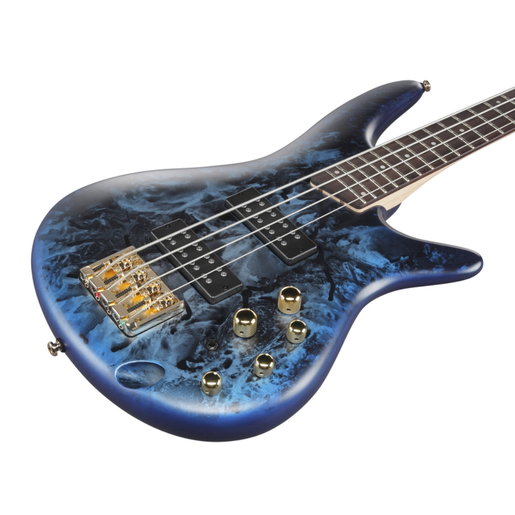 Ibanez - SR300EDXCZM - 4 String Electric Bass Guitar Cosmic Blue Frozen Matte