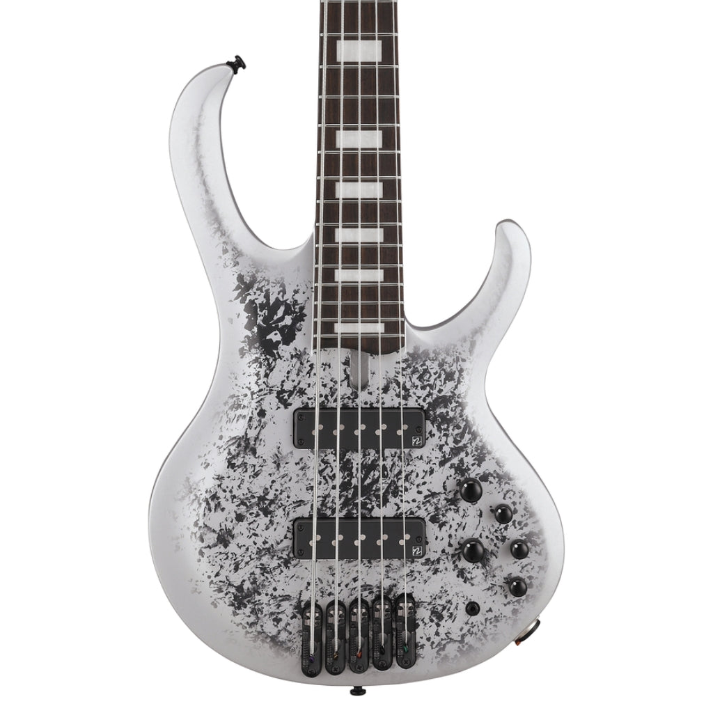 Ibanez - BTB25TH5SLM - 5 String Electric Bass Guitar Silver Blizzard Matte