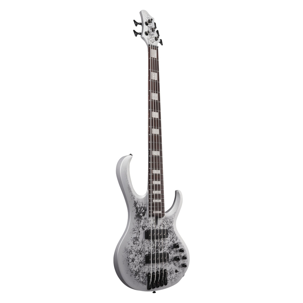 Ibanez - BTB25TH5SLM - 5 String Electric Bass Guitar Silver Blizzard Matte