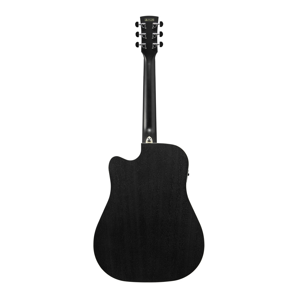 Ibanez PF16MWCEWK Electro Acoustic Guitar Weathered Black Open Pore
