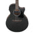 Ibanez AE140WKH Electro Acoustic Guitar Weathered Black Open Pore Top Open Pore Natural Back and Sides
