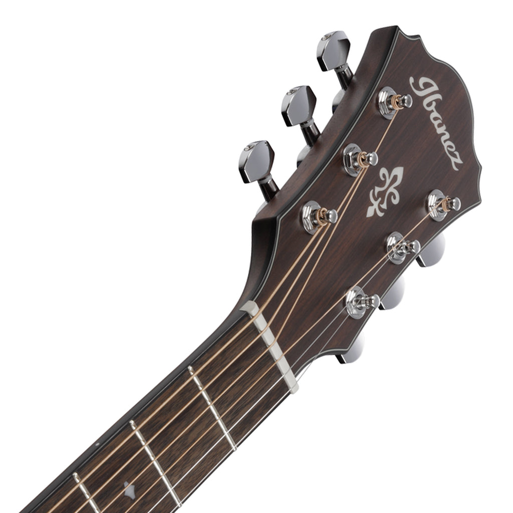 Ibanez AE140WKH Electro Acoustic Guitar Weathered Black Open Pore Top Open Pore Natural Back and Sides