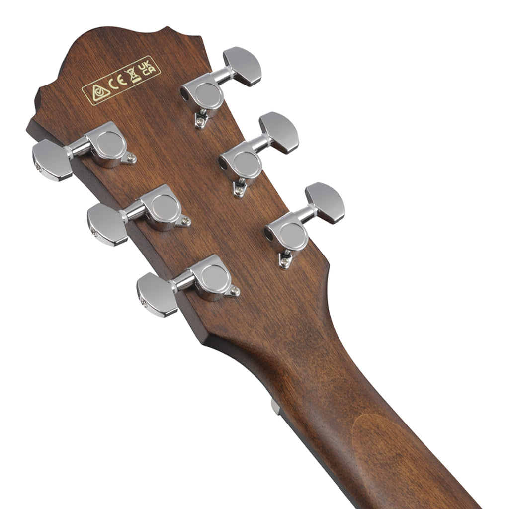 Ibanez AE140WKH Electro Acoustic Guitar Weathered Black Open Pore Top Open Pore Natural Back and Sides