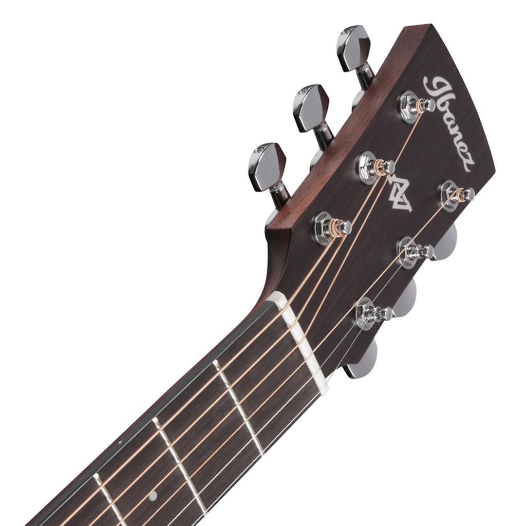 Ibanez AW247CEWKH Electro Acoustic Guitar Weathered Black Open Pore Top Open Pore Natural Back and Sides