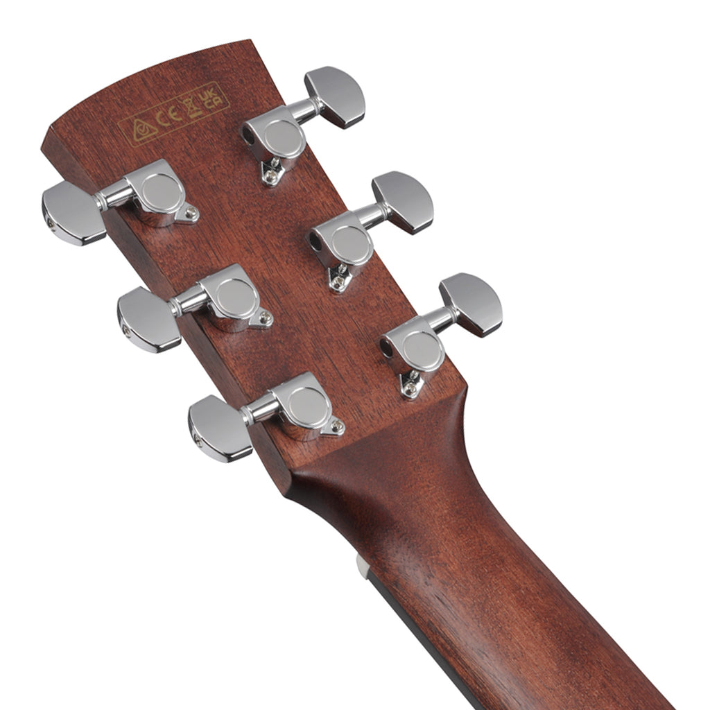 Ibanez AW247CEWKH Electro Acoustic Guitar Weathered Black Open Pore Top Open Pore Natural Back and Sides