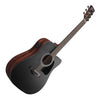 Ibanez AW247CEWKH Electro Acoustic Guitar Weathered Black Open Pore Top Open Pore Natural Back and Sides