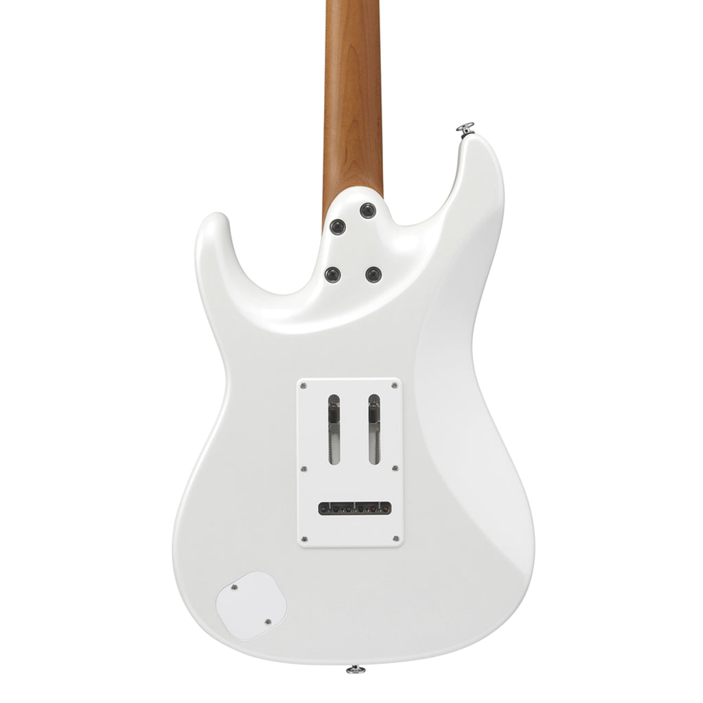 Ibanez AZ2204 Electric Guitar with Roasted Maple Fretboard and Case Pearl White
