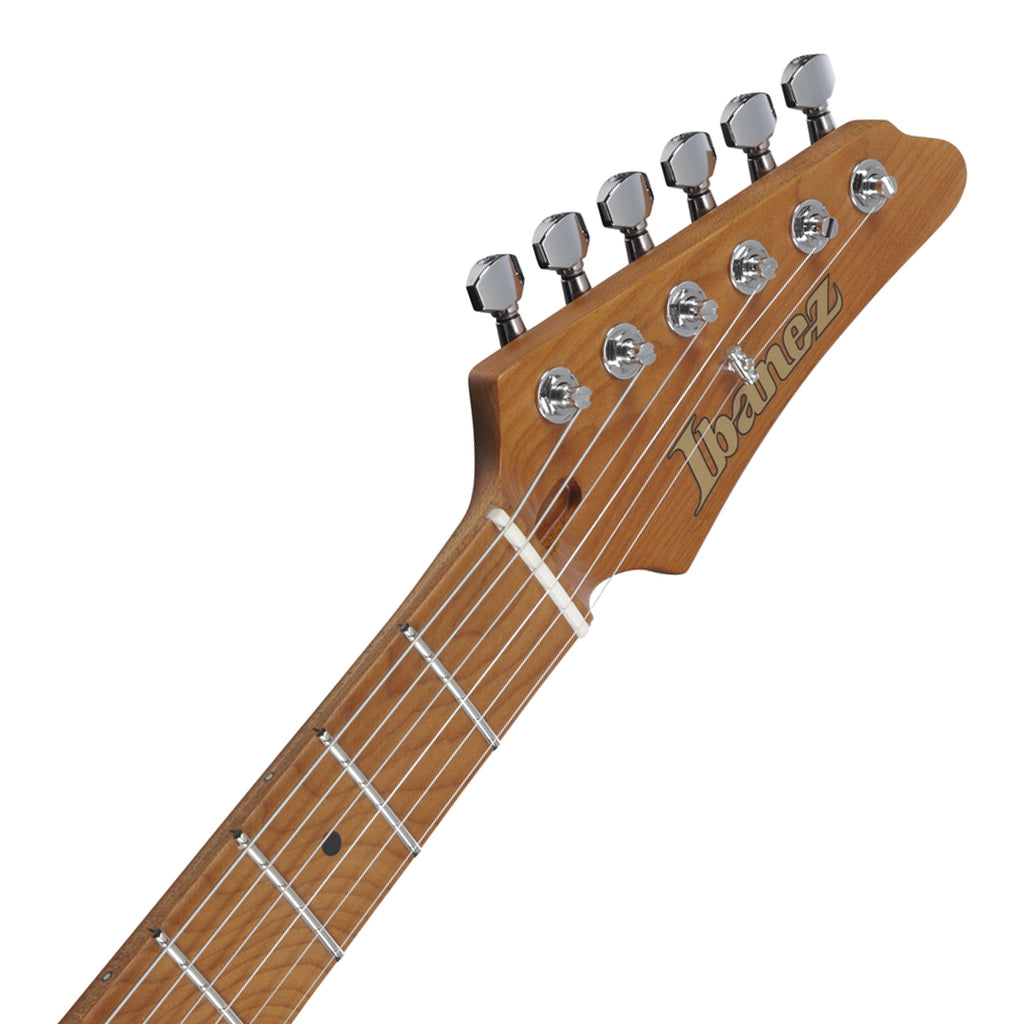 Ibanez AZ2204 Electric Guitar with Roasted Maple Fretboard and Case Pearl White