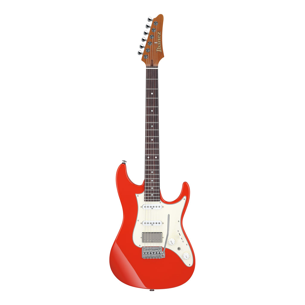 Ibanez AZ2204NW Electric Guitar with Rosewood Fretboard and Case Vermillion Red