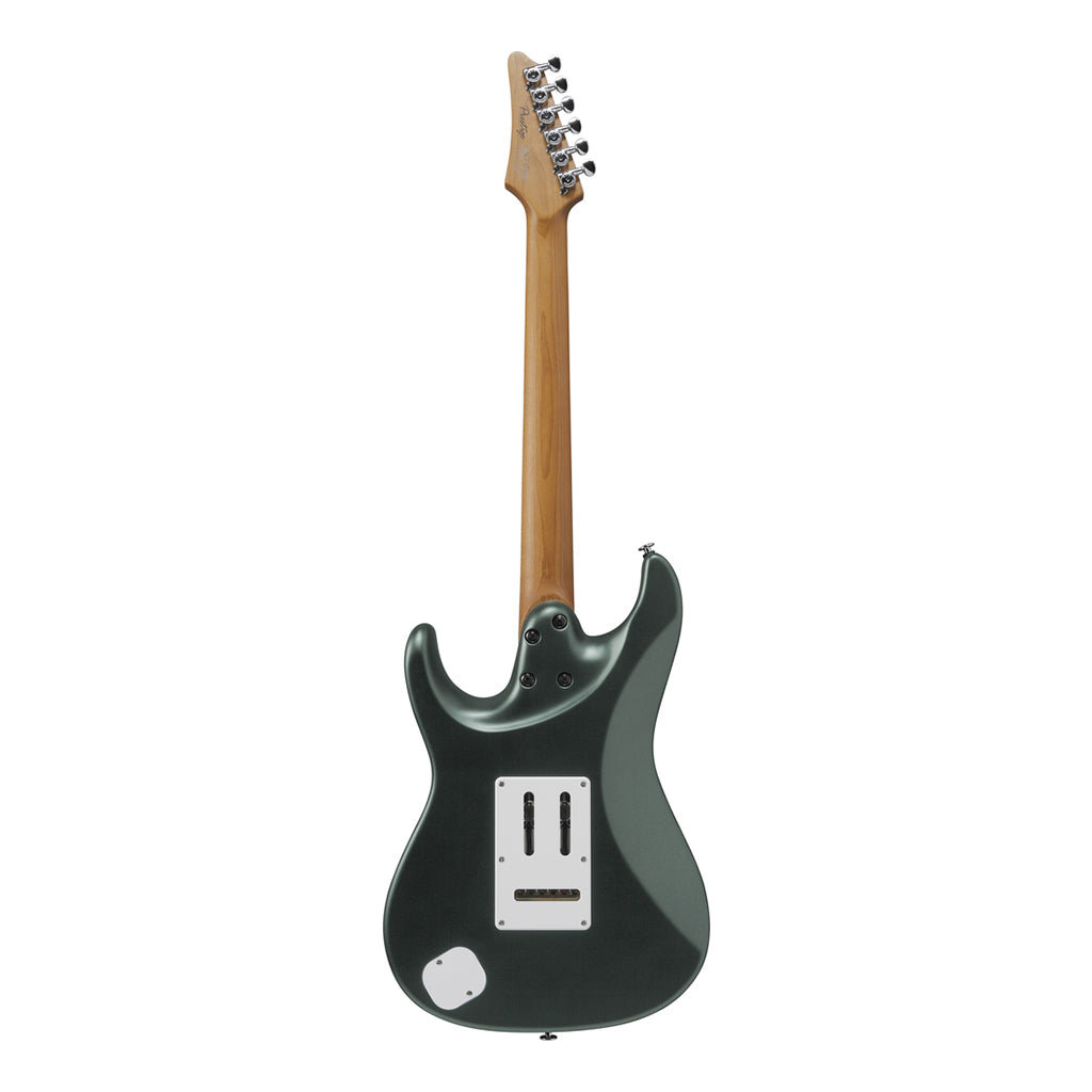 Ibanez AZ2204N Electric Guitar with Rosewood Fretboard and Case Ivy Green Metallic Flat