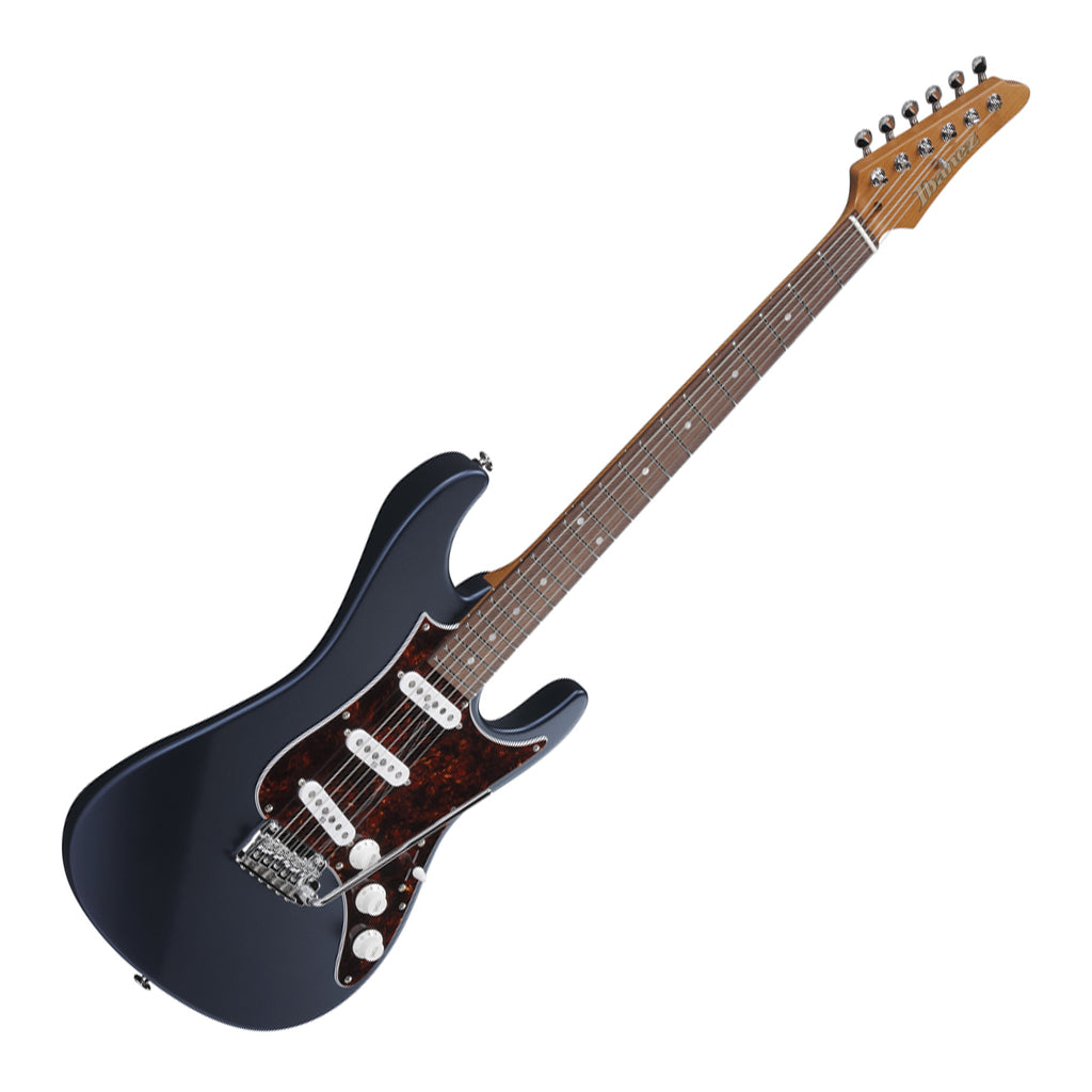 Ibanez AZ2203NT Electric Guitar with Rosewood Fretboard and Case Dark Tide Blue Flat