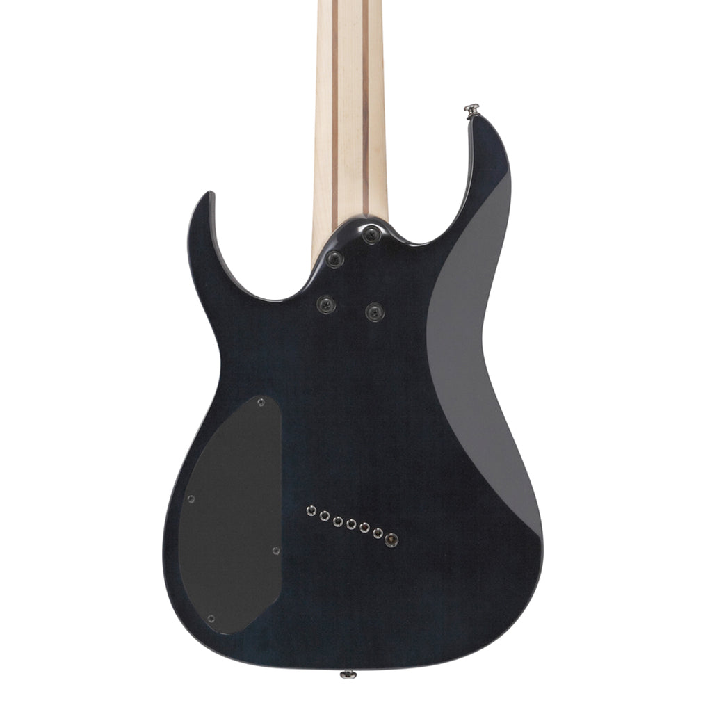Ibanez RGMS7PB 7 String Electric Guitar with Poplar Burl Top and Jatoba Fretboard Cosmic Blue Star Burst