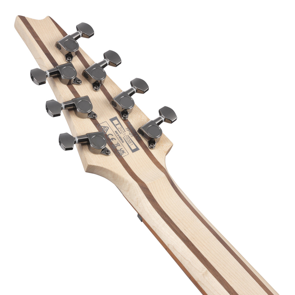 Ibanez RGMS7PB 7 String Electric Guitar with Poplar Burl Top and Jatoba Fretboard Cosmic Blue Star Burst