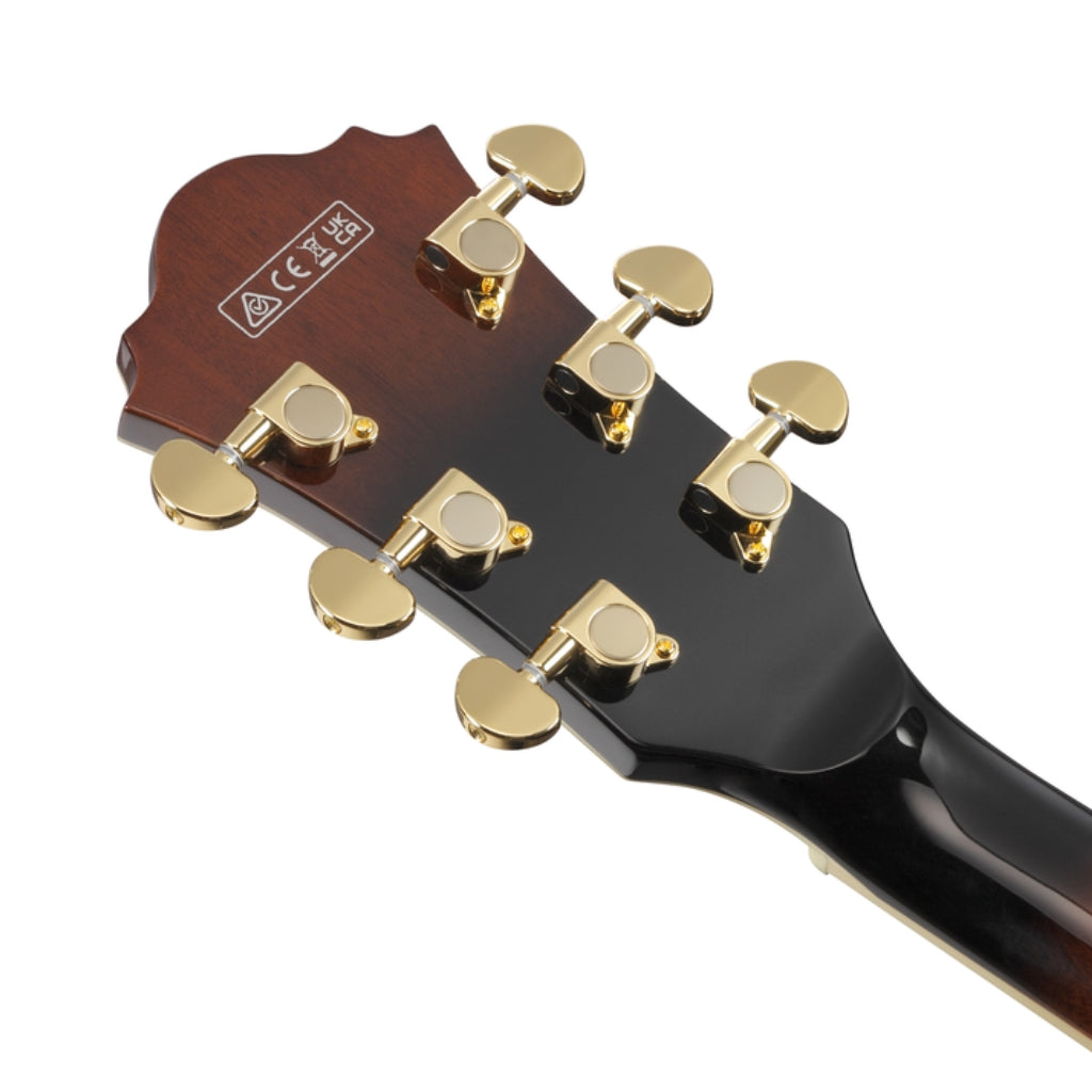 Ibanez - AS93QMSP Quilted Maple Top Electric Guitar - Dark Brown Sunburst