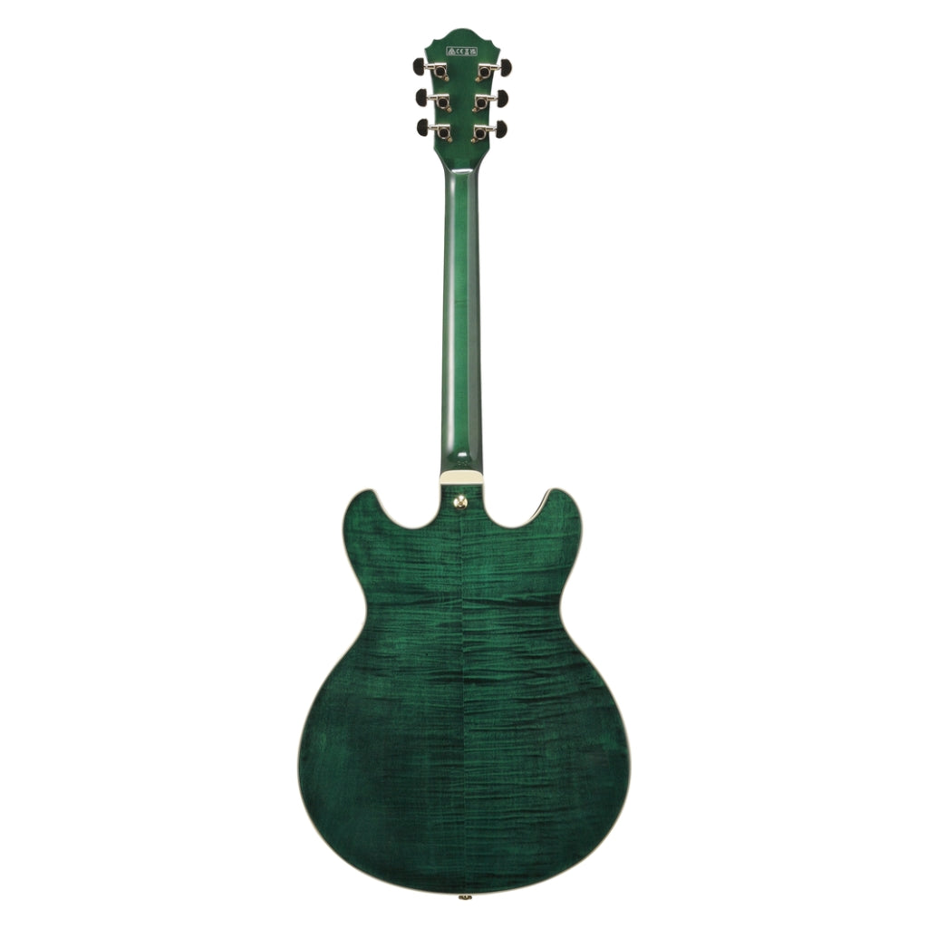 Ibanez - AS93FM Electric Guitar -  Transparent Moss Green