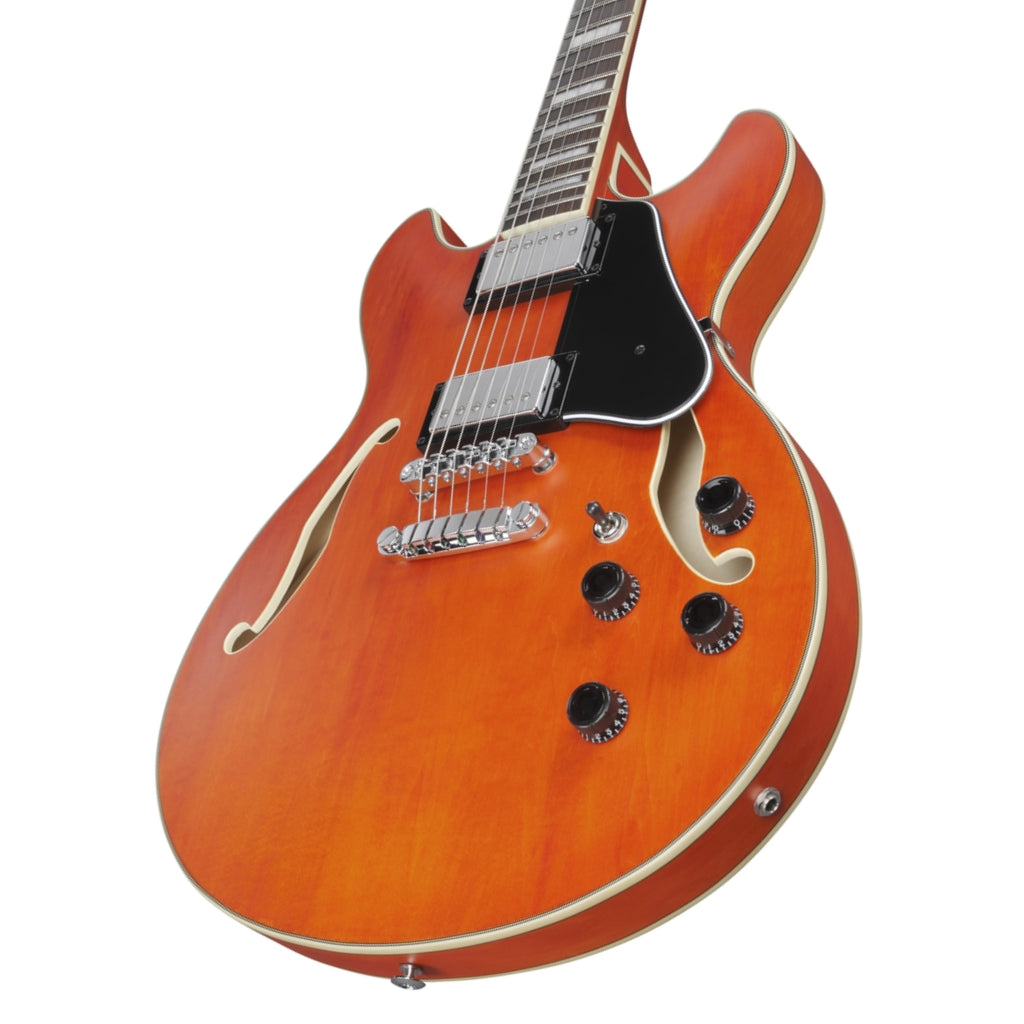 Ibanez - AS73T Electric Guitar - Transparent Tangerine Flat