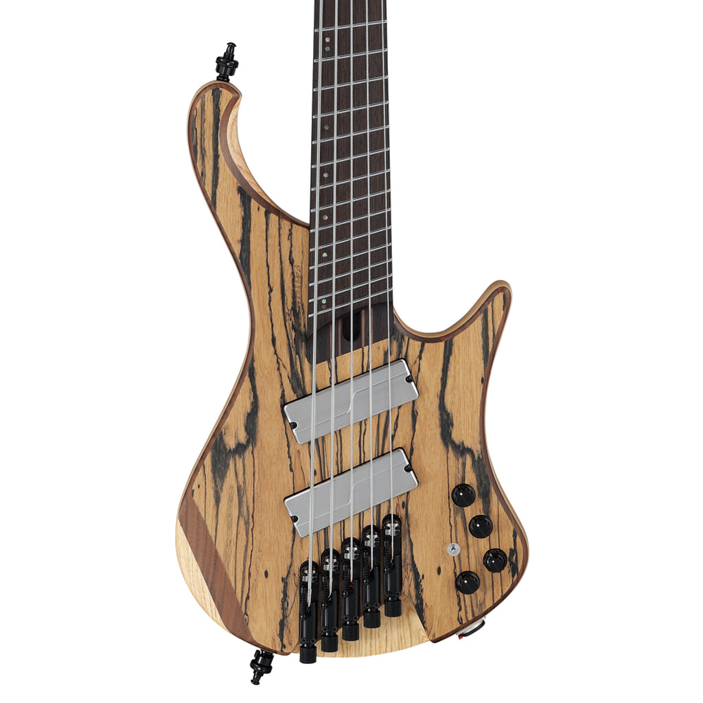 Ibanez EHB1675MS 5 String Bass with Fishman Fluence Pickups and Gig Bag Natural Flat