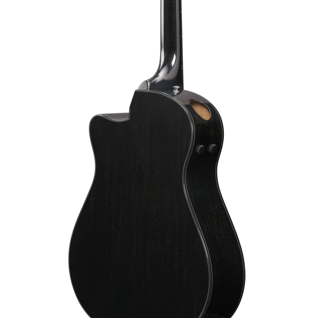 Ibanez - AAM340CE Acoustic Guitar - Rustic Black High Gloss