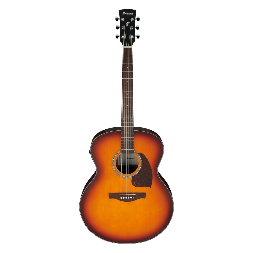 Ibanez PJ50E Open Pore Vintage Amber Sunburst Top Open Pore Natural Back and Sides Acoustic Guitar