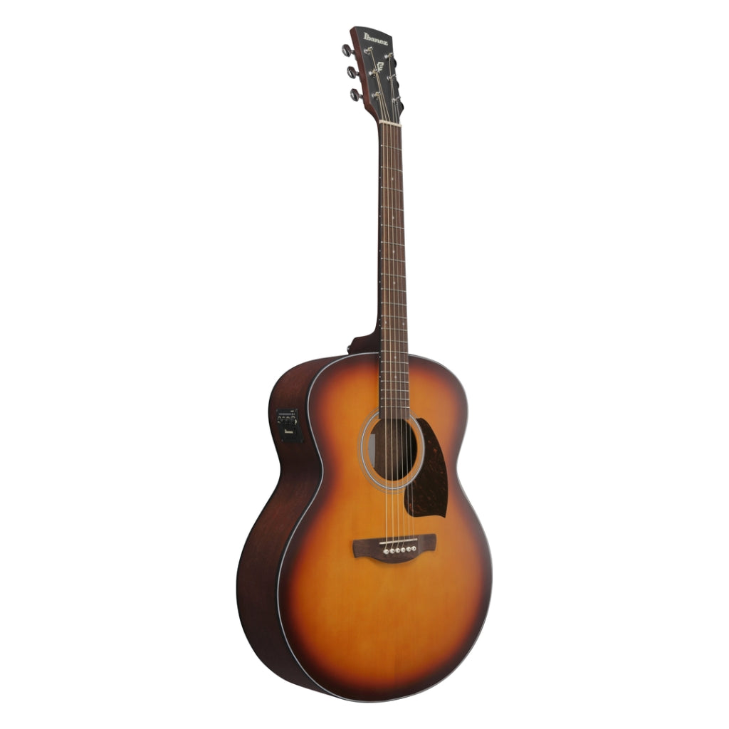 Ibanez PJ50E Open Pore Vintage Amber Sunburst Top Open Pore Natural Back and Sides Acoustic Guitar