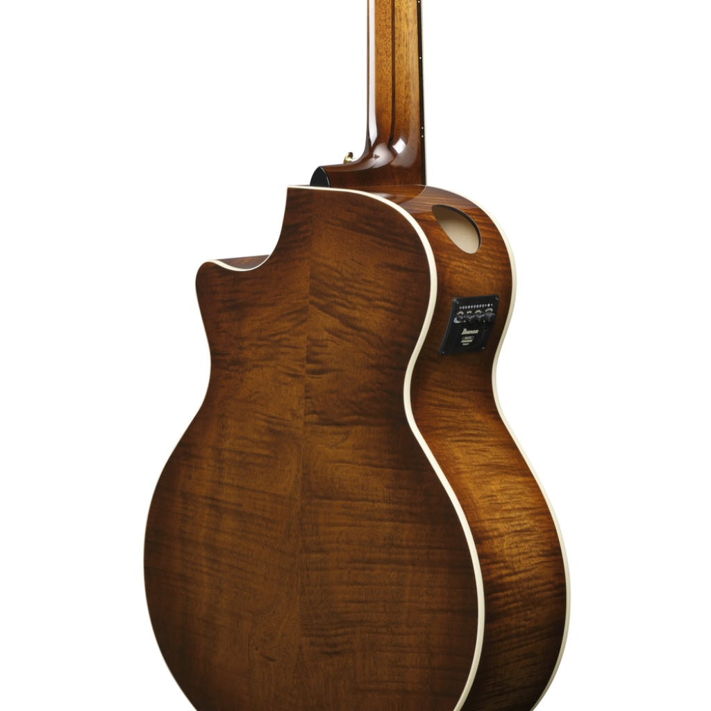 Ibanez - AE3007FMH 7-String Acoustic Guitar - Tobacco Edge Burst High Gloss