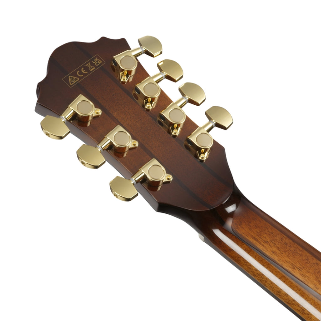 Ibanez - AE3007FMH 7-String Acoustic Guitar - Tobacco Edge Burst High Gloss