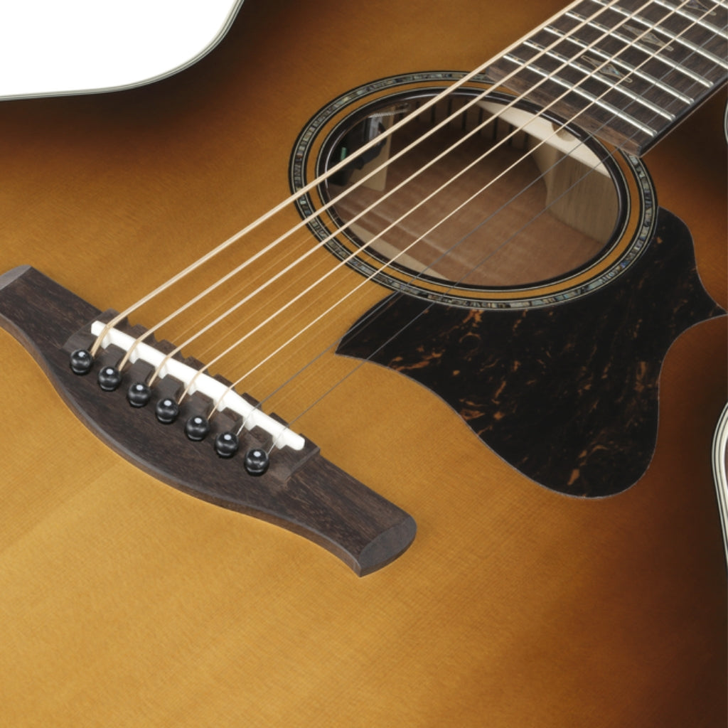 Ibanez - AE3007FMH 7-String Acoustic Guitar - Tobacco Edge Burst High Gloss