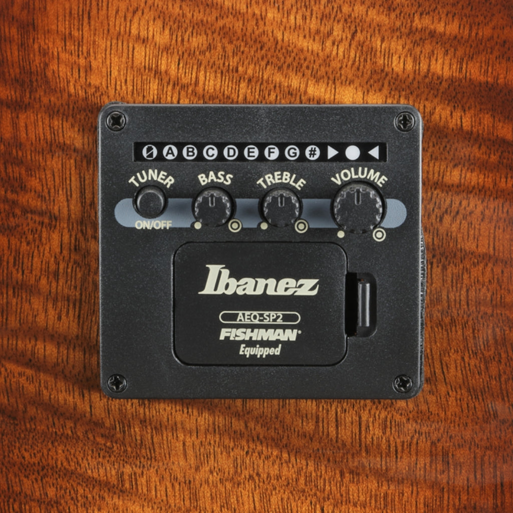 Ibanez - AE3007FMH 7-String Acoustic Guitar - Tobacco Edge Burst High Gloss