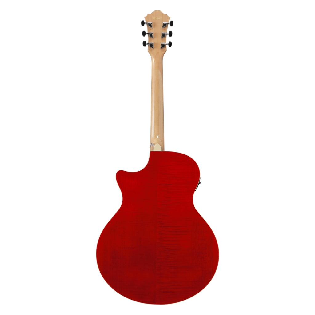 Ibanez AE170N Natural High Gloss Top Transparent Red High Gloss Back and Sides Acoustic Guitar