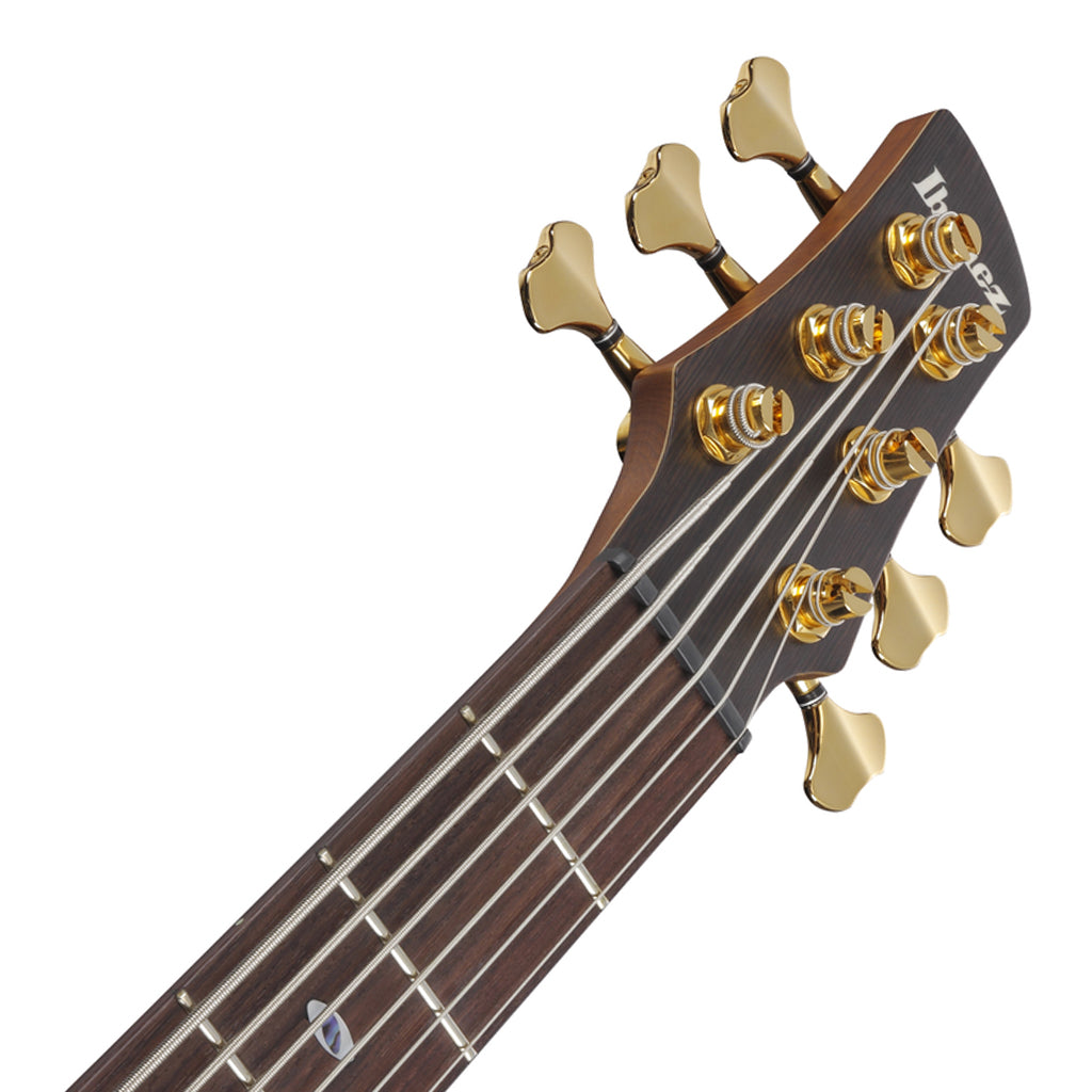 Ibanez SR5506 Prestige 6 String Bass Rosewood Fretboard and Case Mocha Flat