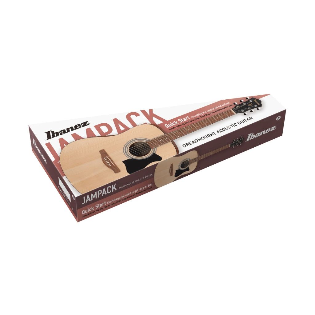 Ibanez - V54NJP Acoustic Guitar with Bag - Open Pore Weathered Black