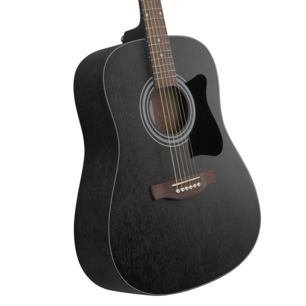Ibanez - V54NJP Acoustic Guitar with Bag - Open Pore Weathered Black