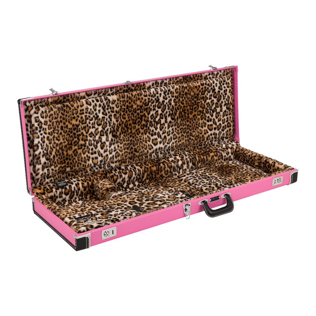Fender Joe Strummer Stratocaster Telecaster Case - Pink Leopard