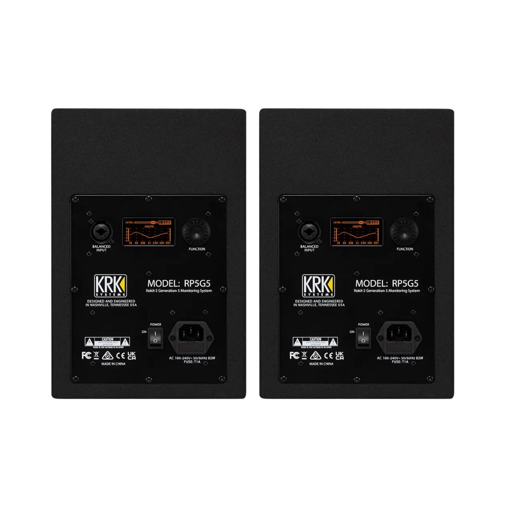 KRK - ROKIT RP5G5 5" Studio Monitors w/ Three Voicing Modes - Pair