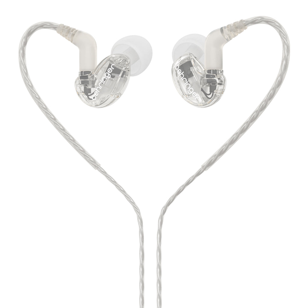 Behringer SD251-CL Pro Single Driver In-Ear Studio Earphones - Clear