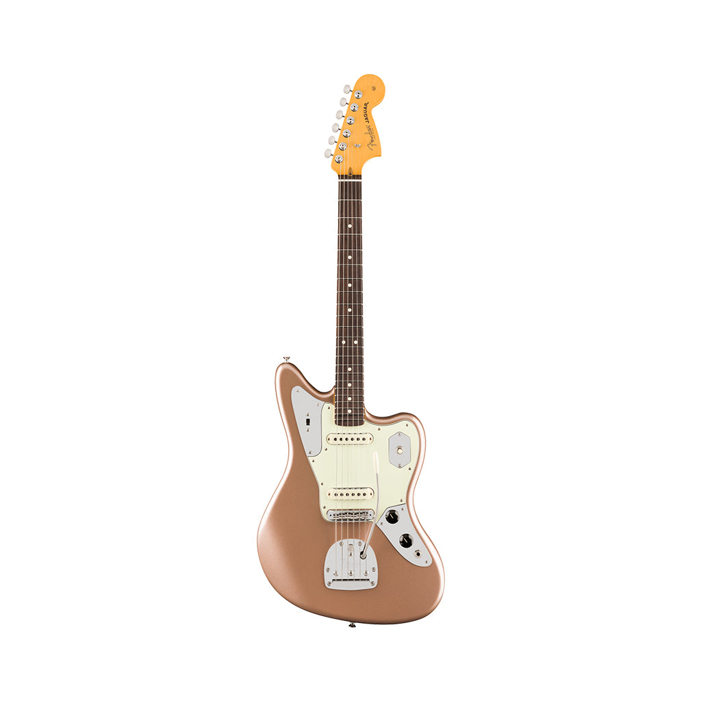 Fender American Professional Classic Jaguar Rosewood Fingerboard - Faded Firemist Gold