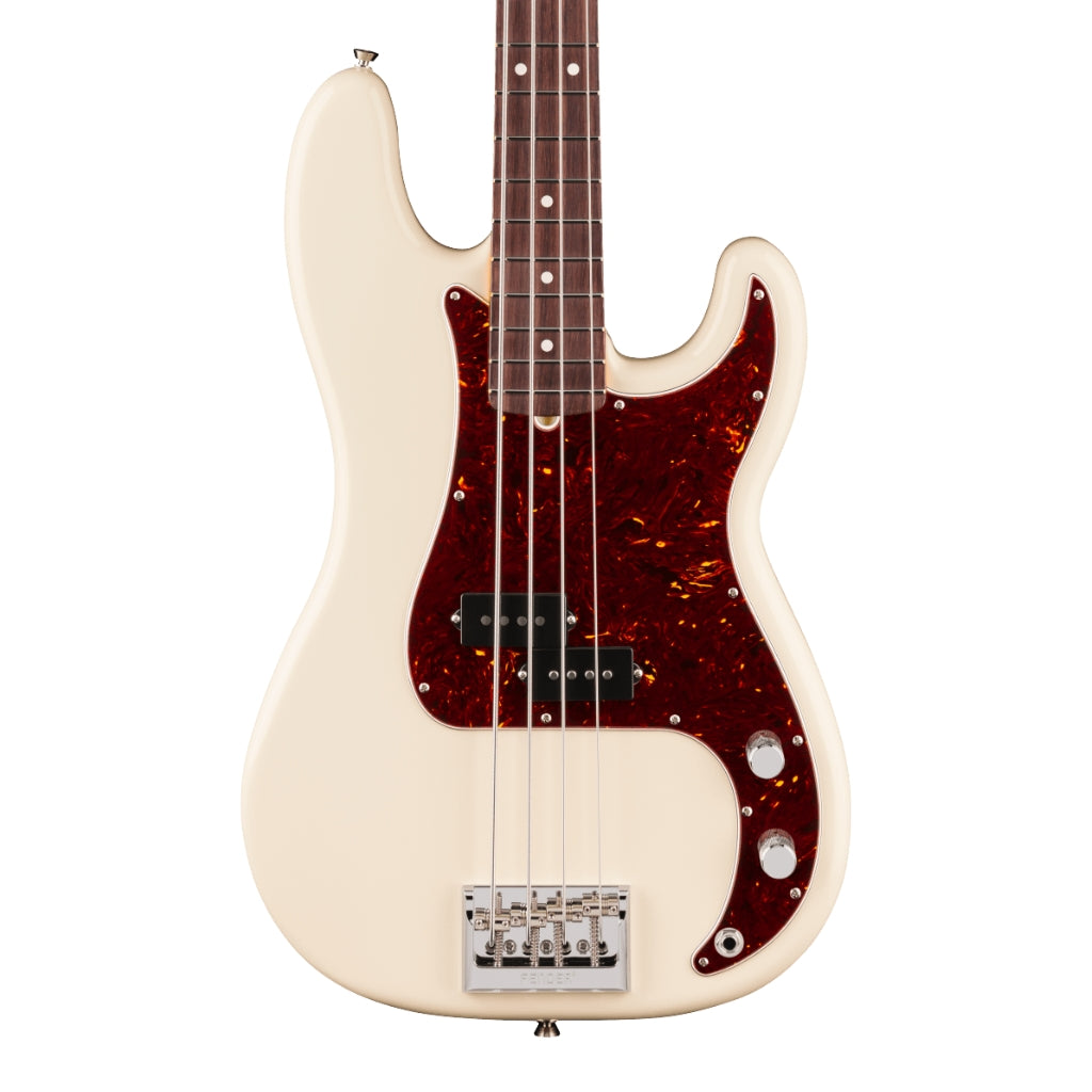 Fender American Professional Precision Bass Guitar - Olympic White, Rosewood Fingerboard
