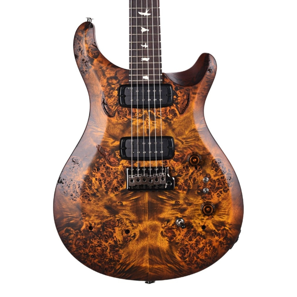 PRS - Limited Edition Wood Library Select S2 Custom 24-08 Poplar Burl Electric Guitar - Black Gold Burst
