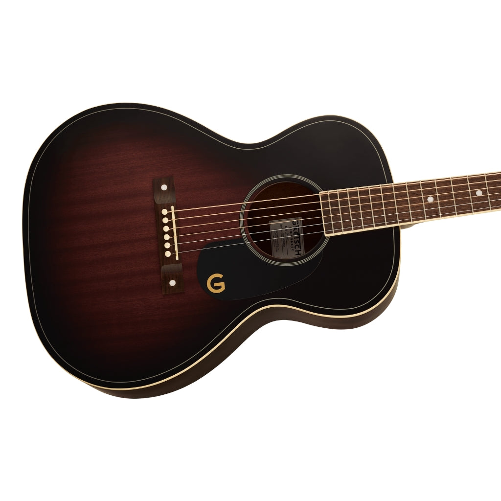 Gretsch - Jim Dandy Concert Acoustic Guitar - Deep Cherry Burst, Walnut Fingerboard