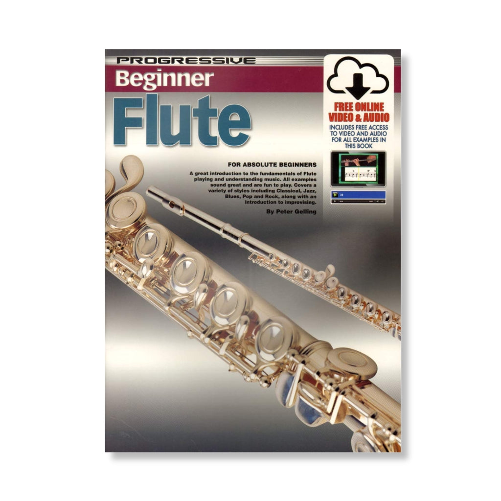 Progressive - Beginner Flute - Book/Online Video &amp; Audio