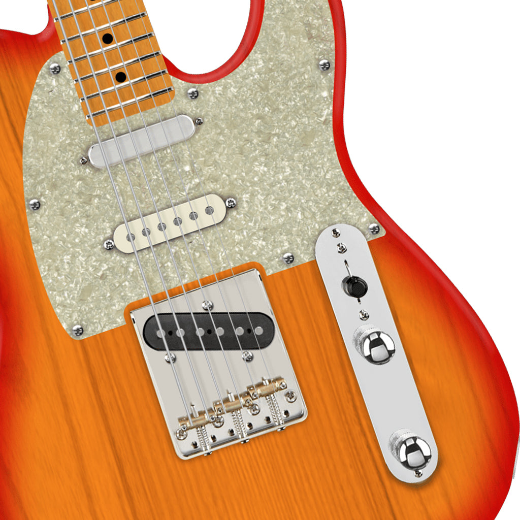 Fender American Professional HotShot Telecaster Maple Electric Guitar - Aged Cherry Burst