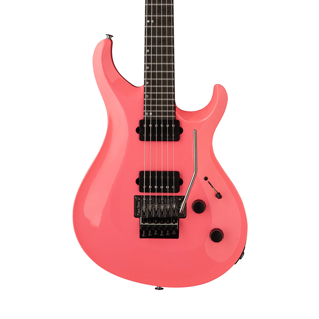 PRS Tekton Floyd Electric Guitar with Floyd Rose Tremolo - Hot Pink w/Black Satin Neck sky music