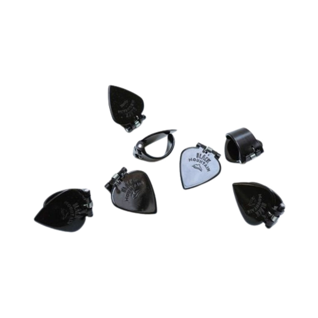 Black Mountain - Spring Loaded Thumb Pick - Black, Jazz Tip 1.5mm