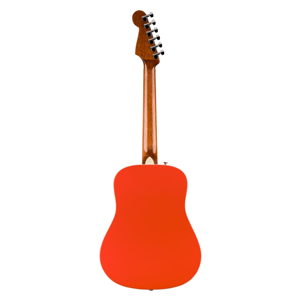 Fender - California Standard Redondo Mini Acoustic Guitar with Bag - Fiesta Red, Spruce Top