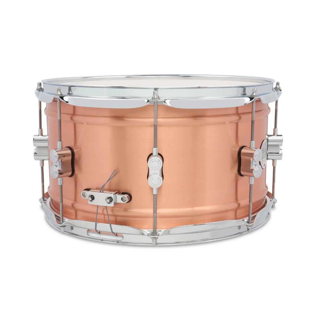 PDP - Concept Brass 8x14-inch 1.2mm Snare Drum - Natural Satin Brushed Copper