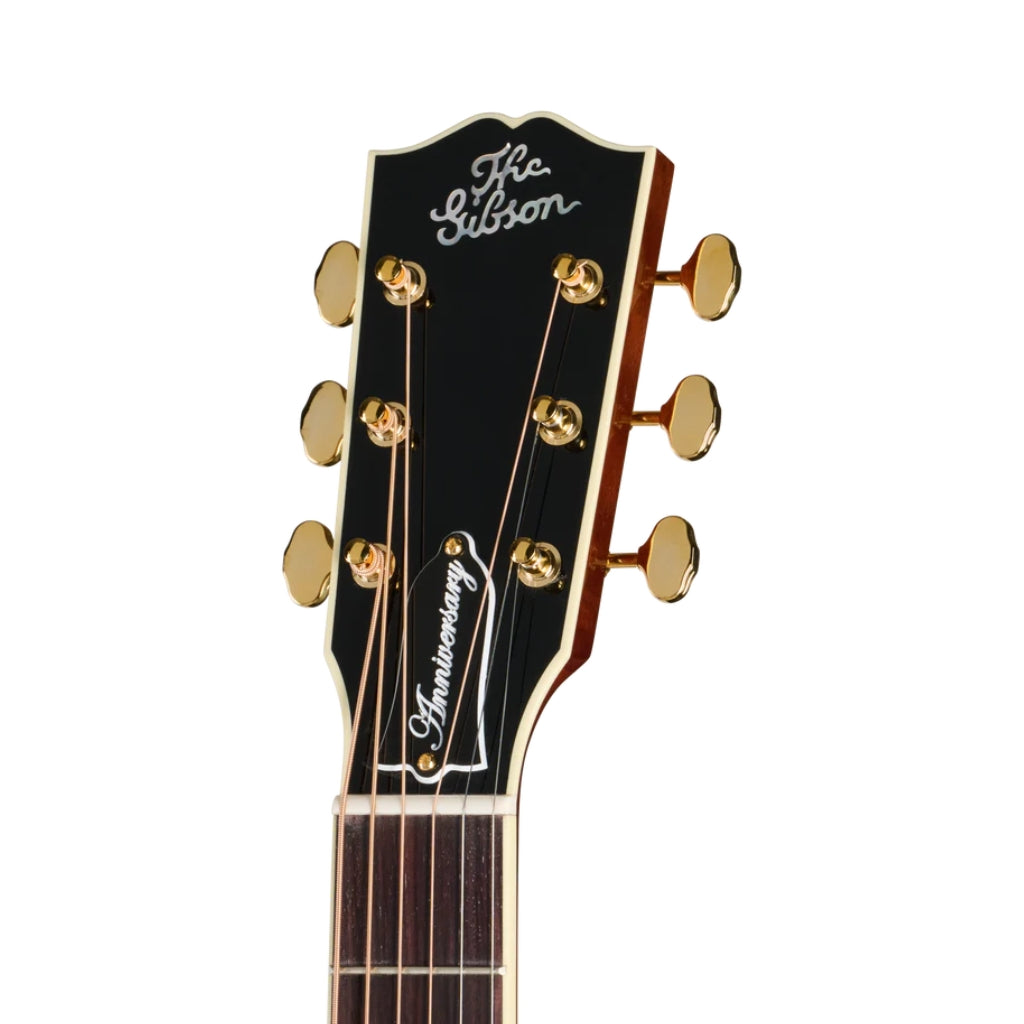 Gibson Custom Advanced Jumbo Anniversary Acoustic-Electric Guitar - Cremona Burst headstock front