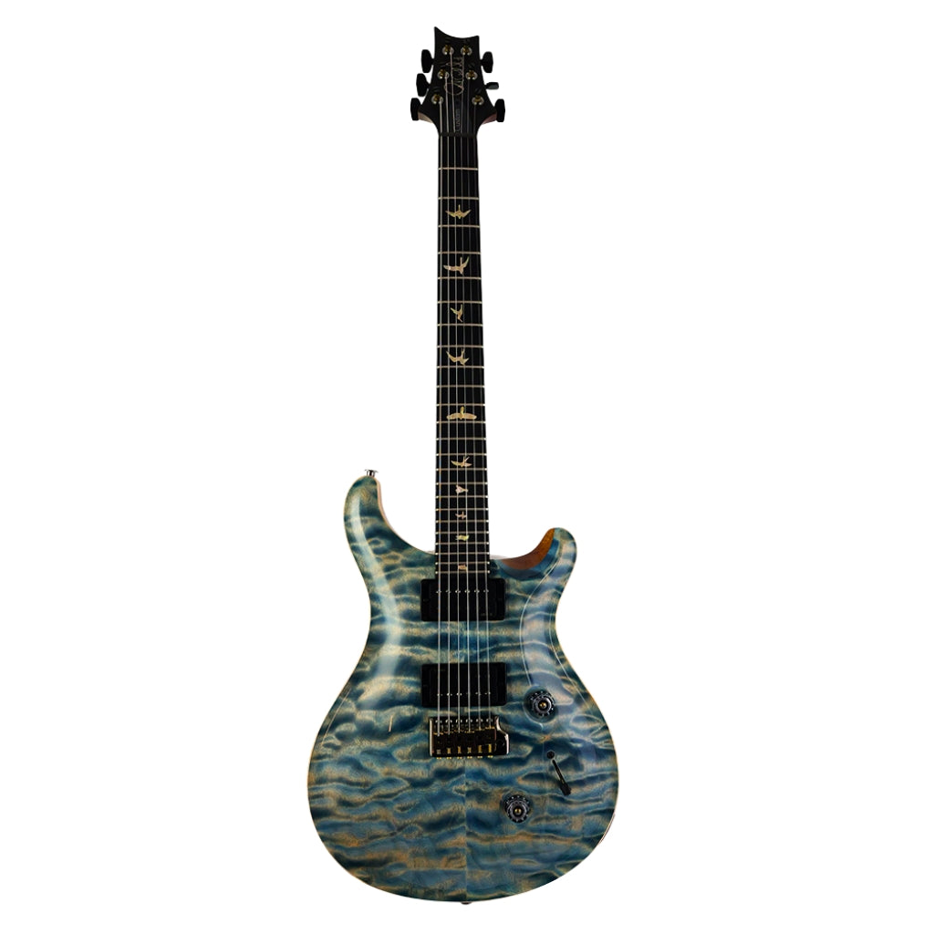 PRS - Custom 24 Artist Grade Quilt Maple Top Electric Guitar - Faded Indigo